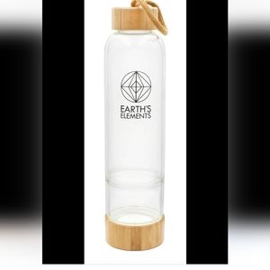 NIB earth elements gemstone water bottle